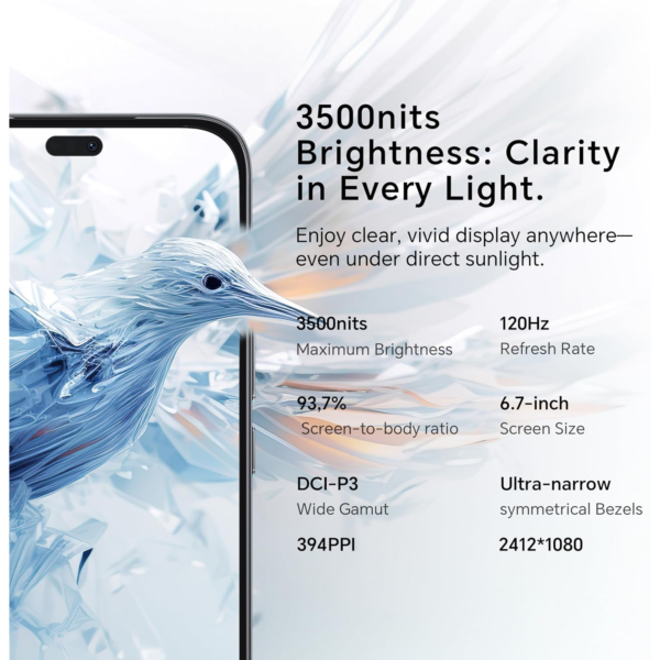 HONOR 400 Lite 5G – 8GB RAM 256GB ROM, 108MP Motion Sensing Camera, 120Hz 6.7 Inch AMOLED Display, Velvet Black – Middle East Version (UAE Type Approved)