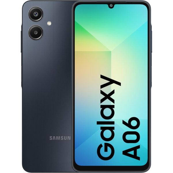 Samsung Galaxy A06 LTE (Black, 4GB RAM, 64GB Storage) | 50MP Dual Camera | 4 Gen OS Upgrades | IP54 Rating | Voice Focus | International Version