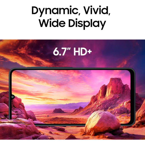 Samsung Galaxy A06 LTE (Black, 4GB RAM, 64GB Storage) | 50MP Dual Camera | 4 Gen OS Upgrades | IP54 Rating | Voice Focus | International Version