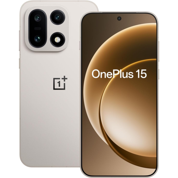 OnePlus 15 Dual-SIM 512GB ROM + 16GB RAM 5G Smartphone (Sand Storm) - Indian Version