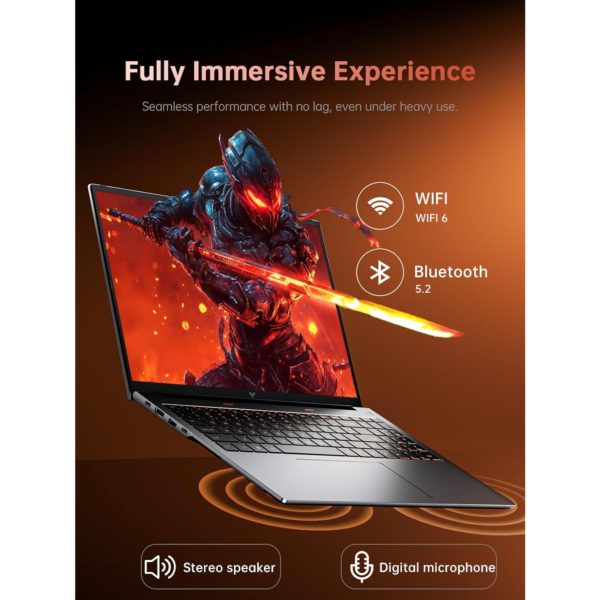 KAIGERR 16" Gaming Laptop, AMD Ryzen 7 H255 (8C/16T, Beat R9 6900HX,up to 4.9GHz) 24GB DDR5 RAM 512GB SSD Computer with Radeon 780M,Type-C, WiFi-6, 50.82Wh Battery,Backlit Keyboard for Business
