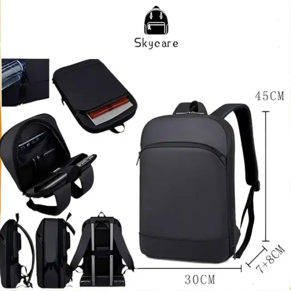 Skycare Lightweight Business 15.6 Inch Laptops Backpack for Men, Multi-Pocket, USB Charging Port, Suitable for Business，Travel，collegiate