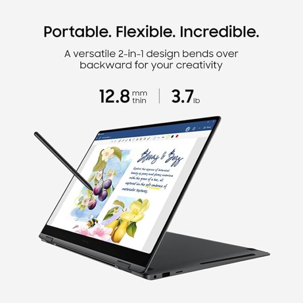 SAMSUNG 16” Galaxy Book5 Pro 360 Copilot+ PC, AI Business Laptop, Windows 11 Pro, Intel Core Ultra 7 Processor 256V,